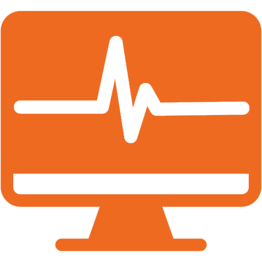 Desktop Heartbeat Icon